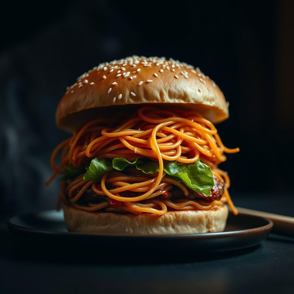 Veg Noodle Burger